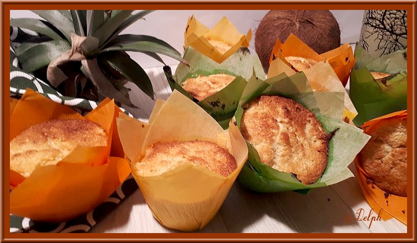 Muffins Noix De Coco Et Ananas Oh La Gourmande