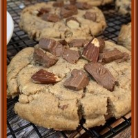 Cookies aux amandes et chocolat praliné